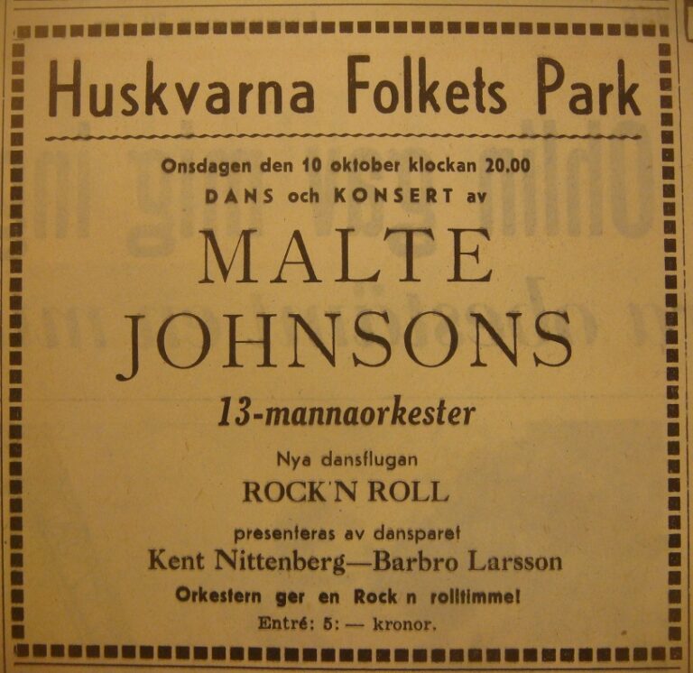 Nya dansflugan i Huskvarna Folkets Park
