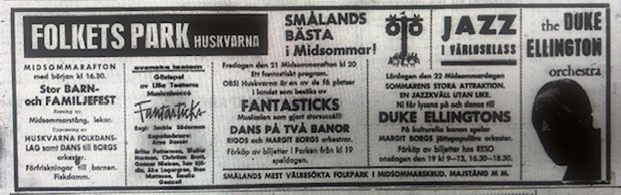 Duke Ellington i Huskvarna Folkets Park